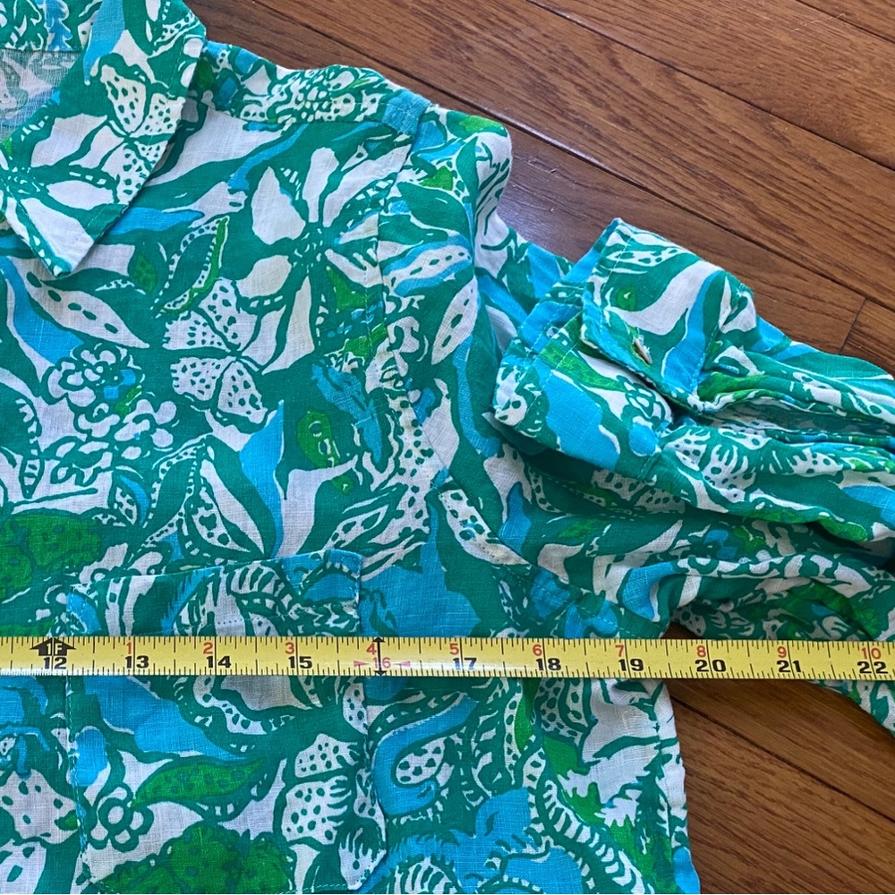 NWOT Lilly Pulitzer linen blouse - Picture 7 of 8